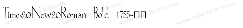 Times20New20Roman Bold 1755字体转换